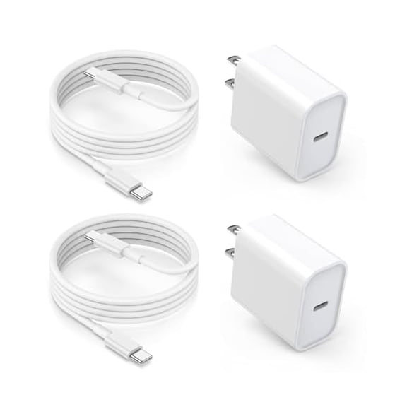 Quyaojz for iPhone 17 16 15 Charger Fast Charging,2 Pack Type C Wall Charger Block with 3.3FT Fast Charging USB C to C Cable Compatible With iPhone 17/Air/17 Pro/iPhone 16/16 Pro16,iPad Pro/AirPods