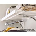 thumbnail image 3 of Closetmaid 241779 Premium Wood Shelving Hang Rod Support Hook, Satin Nickel, 3 of 3
