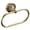 A, variant on Antique Style Solid Brass Towel Ring, 13cm Wall Mounted Bathroom Towel Holder with Ornate Floral Design, Heavy Duty Vintage Vanity Accessory (Gold, 21x10.2cm)