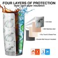 thumbnail image 7 of 20oz Tumblers Fall Pumpkin Stainless Steel Vacuum Insulated Double Wall Travel Tumbler Cups Mug with Lid and Straw,Cleaning Brush for Cold & Hot Drinks, 7 of 7