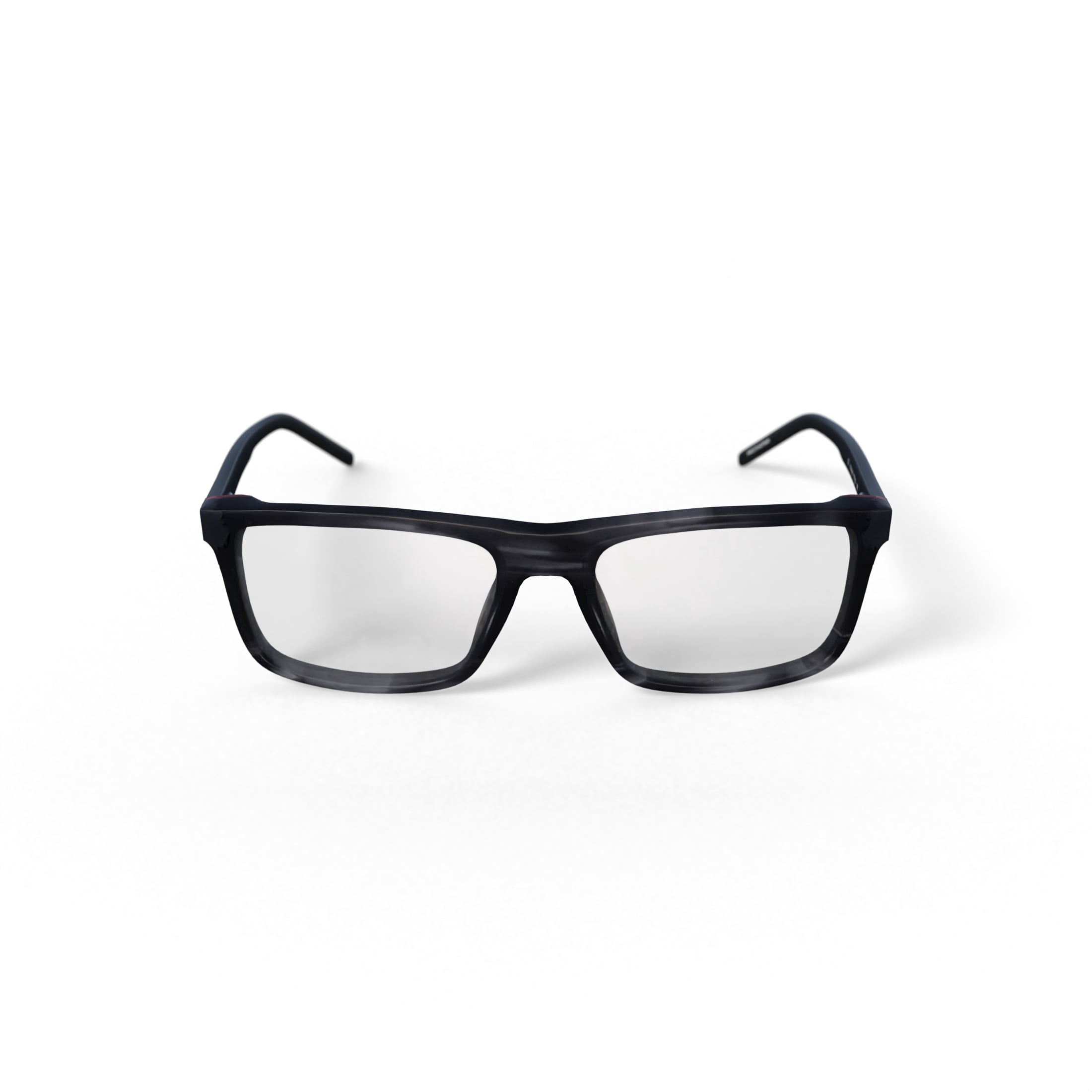 Walmart Men's Matt Rectangular Prescription Eyeglasses with Case, Gray