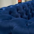 thumbnail image 6 of Chesterfield Modern Tufted Velvet Living Room Sofa, 84.25" Wide Blue Couch for Stylish Home Decor, 6 of 7