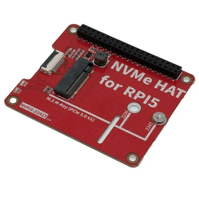 NVPI5 2242T M.2 NVMe HAT SSD 2280 PIP PCIe Peripheral Board for 5 Extension Adapter Board