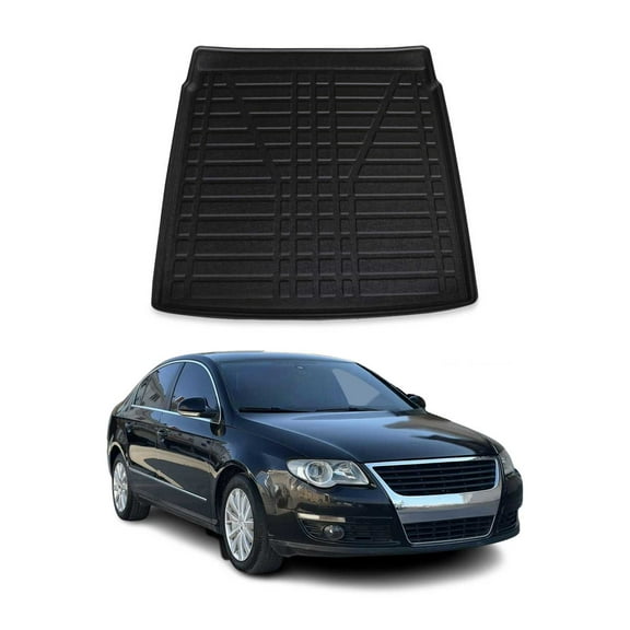 OMAC Cargo Mats Liner for VW CC 2009-2017 Black All-Weather TPE