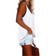 thumbnail image 3 of Guardurnaity Camiseta sin mangas con cuello en V para mujer Camiseta sin mangas de color informal Camiseta sin mangas con bloque Prendas para la parte del cuerpo Blanco L, 3 of 6