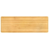BambooMN Extra Long Rectangular Bamboo Serving Tray, Vanity Tray, Tea Serving, Appetizers, Snacks, Charcuterie Trays, 26" x 9" x 0.75" - 10 Pieces