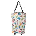 thumbnail image 2 of Carrito de Compras Conedas Plegibles, Gran Capacidad de Almacenamiento, Carrito de Supermercado Tirado A Mano Para Picnics, Camping, Compras, 2 of 7