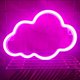thumbnail image 5 of Nubes de neón LED, producto de decoración navideña para vacaciones, luz de modelado, luz de noche con forma de corazón para niña, energía eficiente, 5 of 5