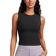 thumbnail image 1 of Remera CRZ YOGA sin mangas de cuello alto acanalada negra Talle S, 1 of 5