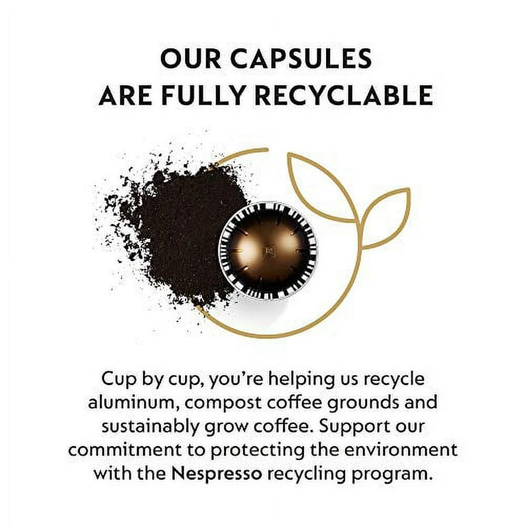 Nespresso Capsules VertuoLine, Double Espresso Chiaro, Medium Roast Coffee,  10 Count (Pack of 3) Coffee Pods, Brews 2.7 Ounce (VERTUOLINE ONLY)