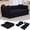 Black, variant on 79" Convertible Sleeper Sofa Bed Couch, 4-in-1 Boneless Corduroy Folding Sofa Bed with Pillow & Pull Out Bed,  Floor Mattress Couch Loveseat, for Living Room,Apartment