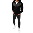 thumbnail image 2 of UVEASISHA Zipper Hoodie Sweatsuits for Men,Mens Track Suit 2 Piece Sets Long Sleeve Outwear and Drawstring Sweatpant Set Casual Athletic Jogging Suits with Zip Pockets Sales Today, 2 of 5