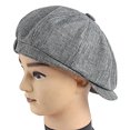 thumbnail image 3 of Visland Men Beret Hat, Vintage Solid Color Elastic Soft No Deformation Sweat Absorption Breathable Casual Cap for Summer Gift Newsboy Cabbie Driving Hunting, 3 of 8