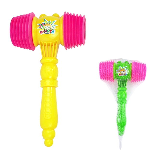 Color aleatorio 1 unidad Llamado Vocal Martillo de plástico chirriante Juguete chirriante Silbato Juguete para niños Bebés y fiestas