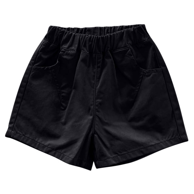 Odeerbi 1-7 Años Niños Niñas Verano Pantalones Cortos Algodón Casual Primavera Color Sólido Pantalones Cortos Con Bolsillos