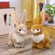 thumbnail image 4 of Kawaii 2023 nueva llegada Mini realista lindo conejo de peluche de piel de animal realista conejo de Pascua modelo de juguete de simulación regalo de cumpleaños, aproximadamente 30 cm, marrón, aprox, 4 of 5