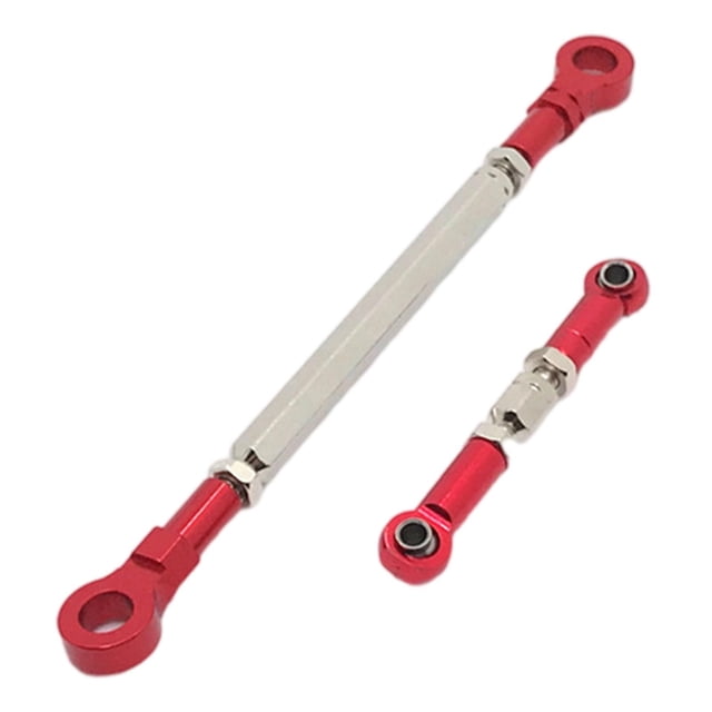 Metal 1:10 piezas de repuesto RC piezas de repuesto accesorios de dirección de acoplamiento para ZP1002 ZP1001 1:10 RC rojo CUTICAT Varilla de dirección