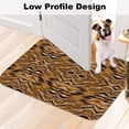 thumbnail image 2 of Indoor Door Mat,Tiger Pattern Animal Skin Soft Non-Slip Absorbent Kitchen Rug,Watercolor Brown Gradient Tiger Fur Floor Mat Entrance Rugs for Bedroom Living Room 18x30In, 2 of 6