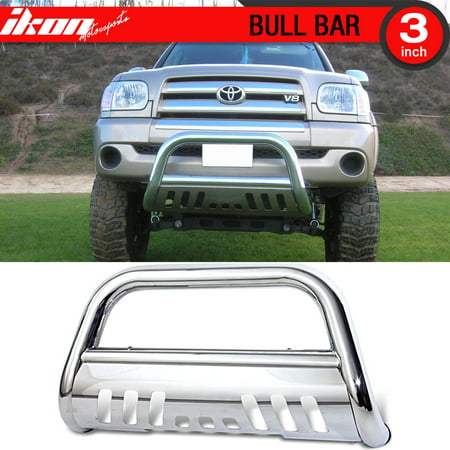Fits 99-06 Tundra 01-07 Sequoia Ss Bull Bar Grill Guard Front (Best Bull Bar For Tundra)