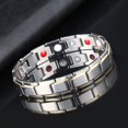 thumbnail image 4 of Pulsera de alivio magnético de oro negro para aliviar el dolor de artritis Durable para mujeres hombres ajustable, 4 of 5