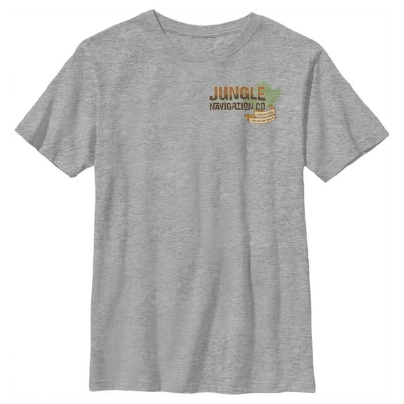 Boy's Jungle Cruise Navigation Co. Logo Graphic Tee Athletic Heather X Large