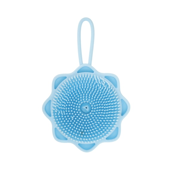 Unique Bargains 1 Pc Cartoon Octopus Bath Brush Shower Brush Large Light Blue