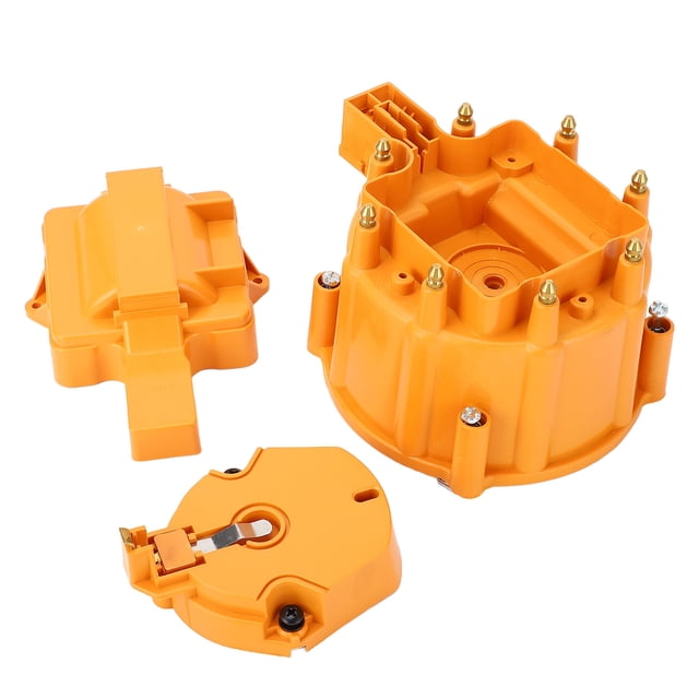 HEI Distributor Cap and Rotor, Heavy Duty Large Distributor Cap Set, Distributor Cap Assembly for SBC 283 305 307 327 350 400 K549