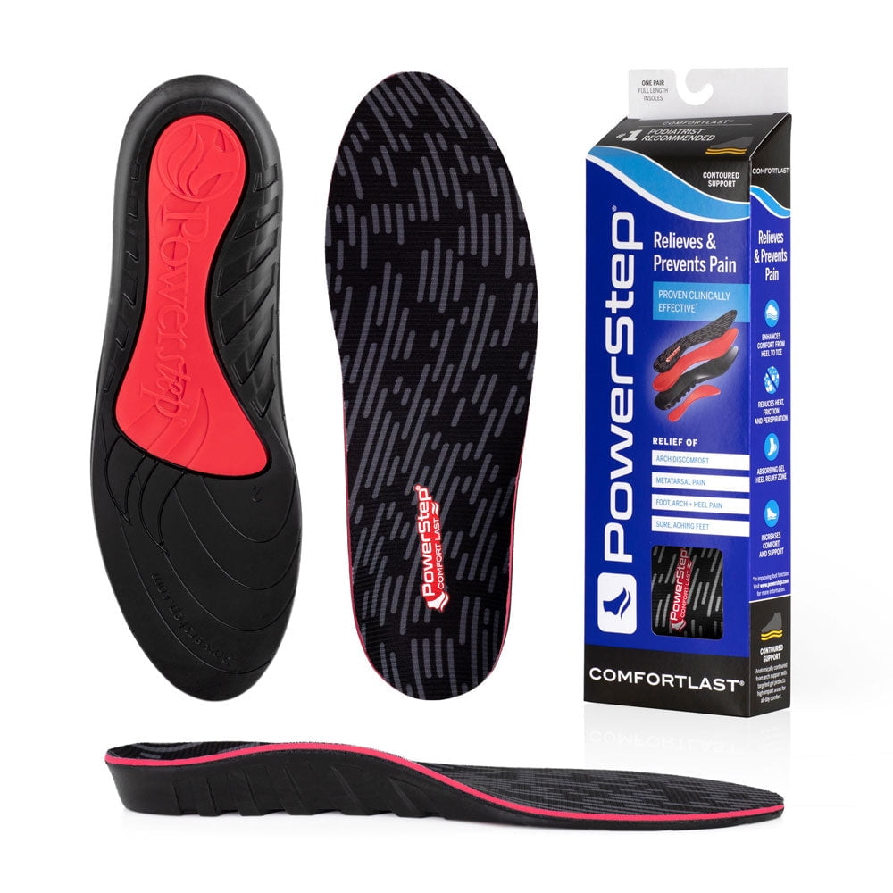 PowerStep ComfortLast Full Length Cushioning Shoe Insoles for ...