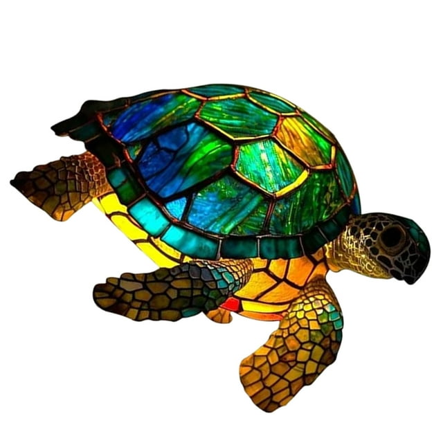 Guardoinrt Resin Nightstand Lamp Unique Gift For Animal Enthusiasts Stylish And Practical Animal Night Light Magic sea turtle