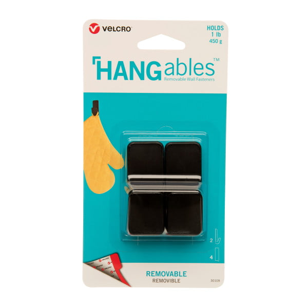 Velcro® Hangables Pack of 4 Hanging Hooks Micro Hooks Damage Free Hanging 