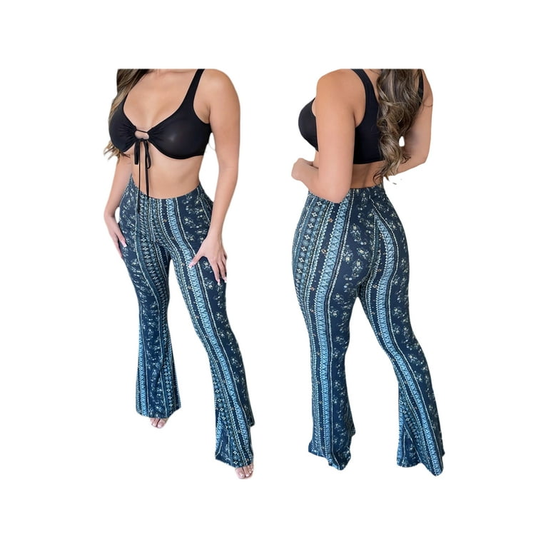 Wide Flare Tie Dye Bell Bottoms Cotton Flared Trousers Flared Hot Yoga  Leggings Flared Yoga Pants Hippy Festival Clothing Burning Man 