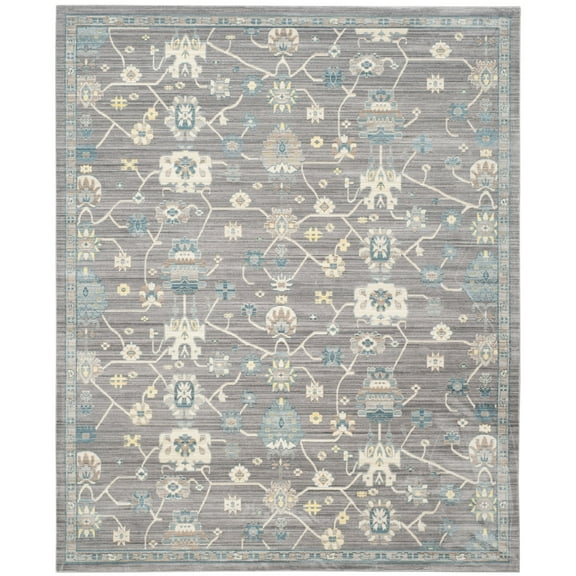 SAFAVIEH Valencia Gemma Abstract Polyester Area Rug, Mauve, 9' x 12'