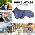 thumbnail image 5 of Ropa para perros Chaleco para cachorros Cálido impermeable para clima frío (6XL) Azul marino Azul, 5 of 5