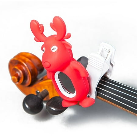 Chromatic Bass Scales - SWIFF Digital Chromatic Guitar Bass Violin Ukulele Carton Tuner w Battery (Red Reindeer)