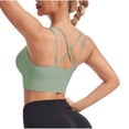 thumbnail image 4 of Womens Bras Fashion Women Solid Color Wireless Back Beauty Gathering Chest Cushion Ventilation Yoga Sports Bra Sports Bras for Women Summer Plus Size Bras for Women, 4 of 4