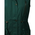 thumbnail image 5 of Made by Olivia Women's Hooded Adjustable Drawstring Utility Pocket Anorak Jacket Vest, 5 of 5