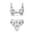 thumbnail image 4 of Daiia Tribal Style Turtle Women's Bikini Set Two Piece Swimsuit High Waisted Bikini Adjustable Straps Bikini Perfect for Beach, Pool, and Summer Vacation-XX-Large, 4 of 9