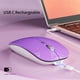 thumbnail image 3 of Ratón inalámbrico Uciefy Q5 Slim recargable de 2,4 G, color morado, 3 of 8