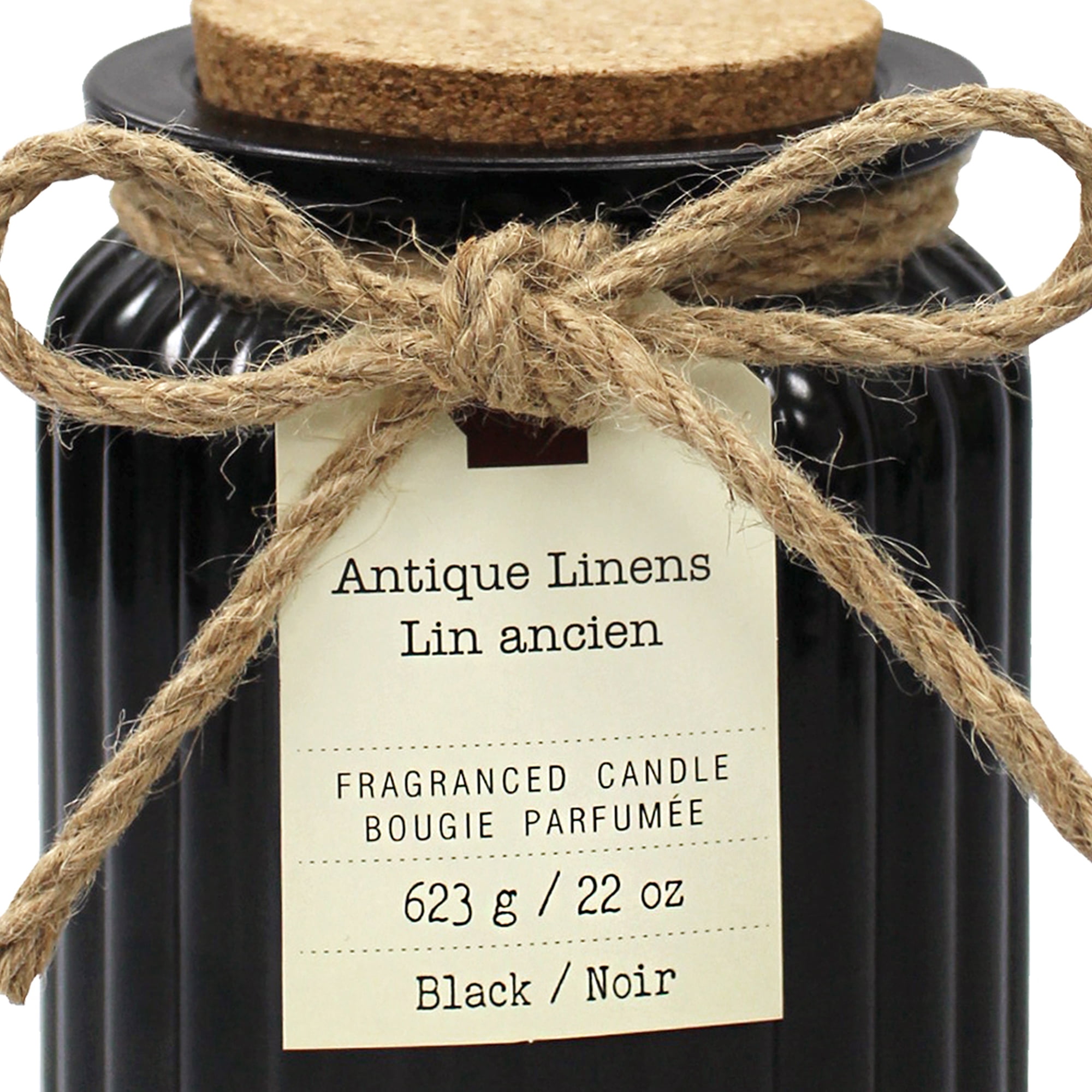 Hometrends 22oz Antique Linens Scented Jar Candle