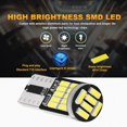 thumbnail image 3 of 2/6/10/20/30/40/50 piezas T10 W5W 194 501 Led Canbus sin error Luz interior del automóvil T10 26 SMD 4014 Chip Luces de instrumentos blancas puras B, 3 of 4