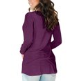 thumbnail image 5 of Vedolay Women Sweatshirts Fall Tops Blouses Plus Size Tops Women EleganSweatshirts Purple,XL, 5 of 5