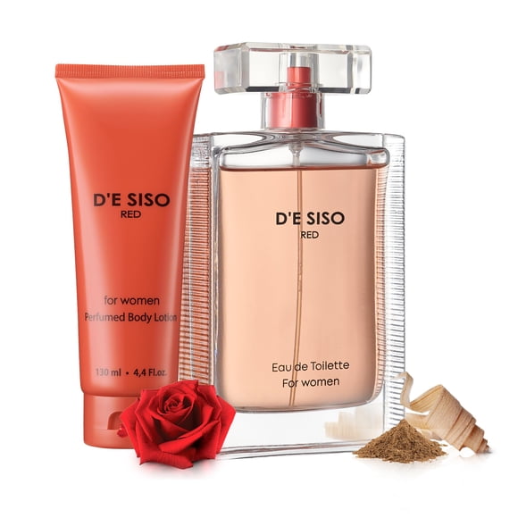 Set de regalo de fragancia D'e Siso Classic Red para mujer
