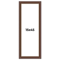 15x45 Copper and Brown Real Wood Picture Frame Width 2 inches | Interior Frame Depth 0.5 inches |