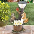 thumbnail image 4 of Estatua de jardín de gatos y pájaros con energía solar, interesante escultura de jardín y estatua para patio, césped MFZFUKR CPB-US-DYP229-1, 4 of 5
