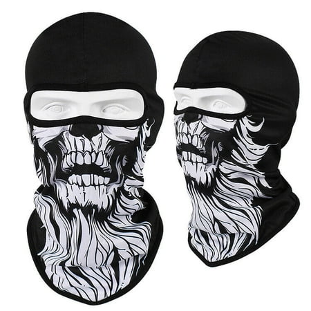 Tactical Skull Ghost Printed Full Face Mask Balaclava Halloween Ski Motorcycle