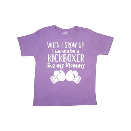 

Inktastic Kickboxing Future Kickboxer Like Mommy Gift Toddler Boy or Toddler Girl T-Shirt