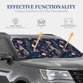 thumbnail image 7 of Picia Autumn Leaves With Blue 2 Piece Car Windshield Sun Shade Foldable | Foldable Sun Shield for Front Window Blocks UV Rays and Keeps Your Vehicle Cool-Small, 7 of 7