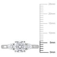 thumbnail image 2 of Everly Women's Created Moissanite Sterling Silver Engagement Ring, 2 of 8