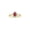 Ruby, variant on Rings for Women 14K Gold Plated Silver Ring Halo of Diamonds Birthstone Ring 6X4MM Pear Shape Tear Drop Gemstone July Ruby Jewelry for Women Ring Size 10