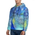 thumbnail image 2 of Bingfone Peacock Men'S Drawstring Hoodie Long Sleeve Pocket Sweatshirts-4x-Large, 2 of 9